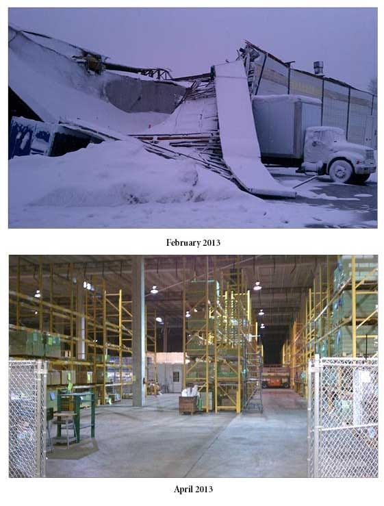 Snowstorm Collapses Shipping Facility, But Business Overcomes